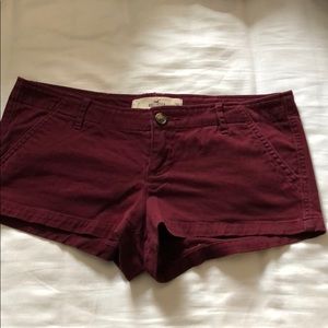 Hollister Maroon Shorts